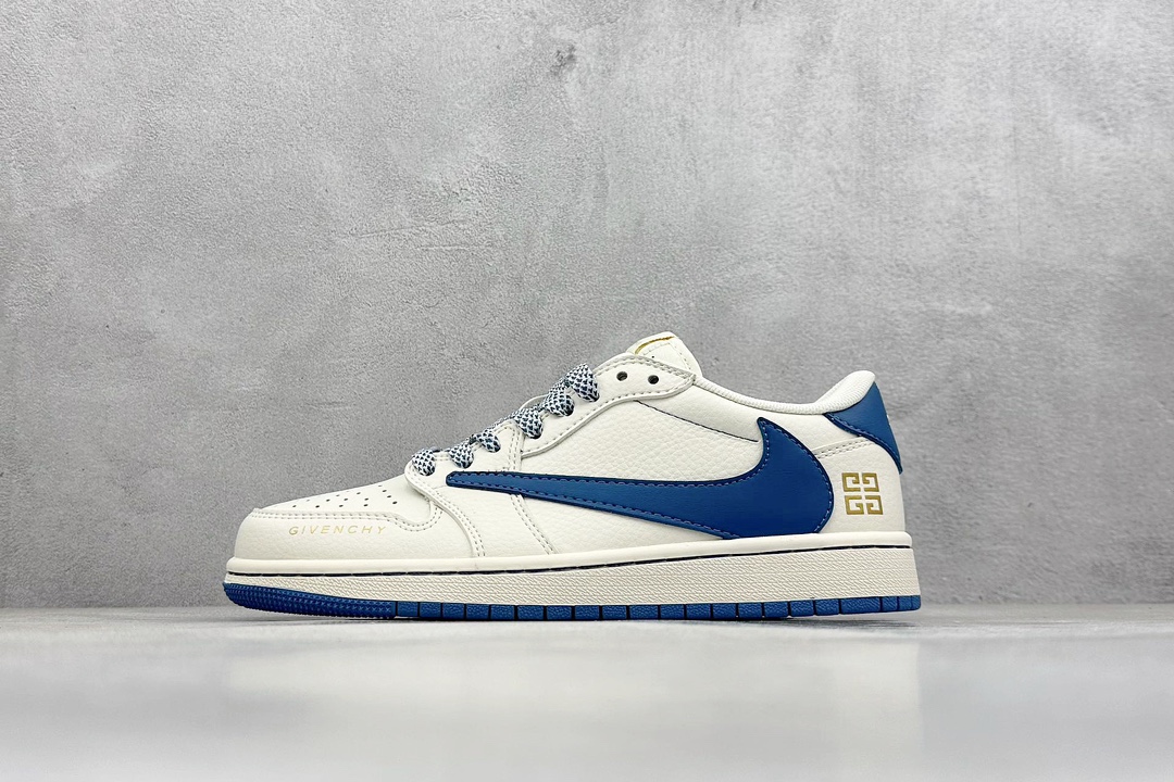 Travis Scott x Fragment Design x Air Jordan 1 Low OG SP AJ1 乔1 纪梵希联名-蓝采和 低帮文化休闲板鞋 CF3688-025