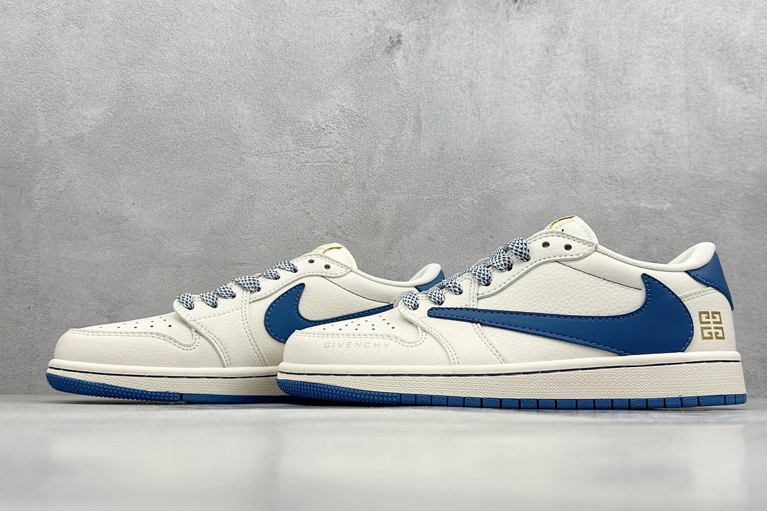 Travis Scott x Fragment Design x Air Jordan 1 Low OG SP AJ1 乔1 纪梵希联名-蓝采和 低帮文化休闲板鞋 CF3688-025