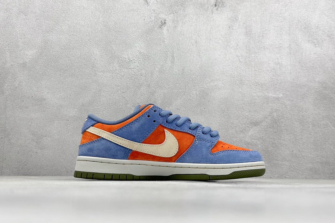 史诗级性价比 NIKE SB Dunk Low ”Light Carbon” 蓝橙 HF3063-002