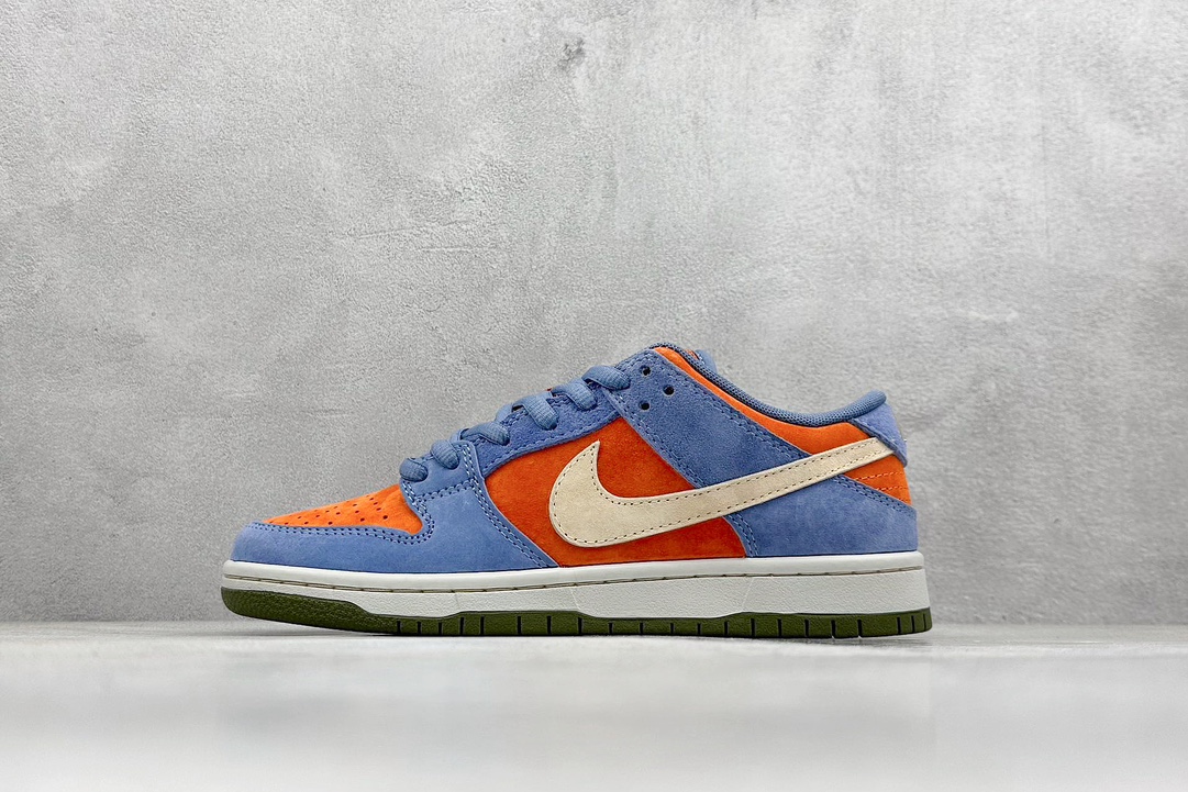 史诗级性价比 NIKE SB Dunk Low ”Light Carbon” 蓝橙 HF3063-002