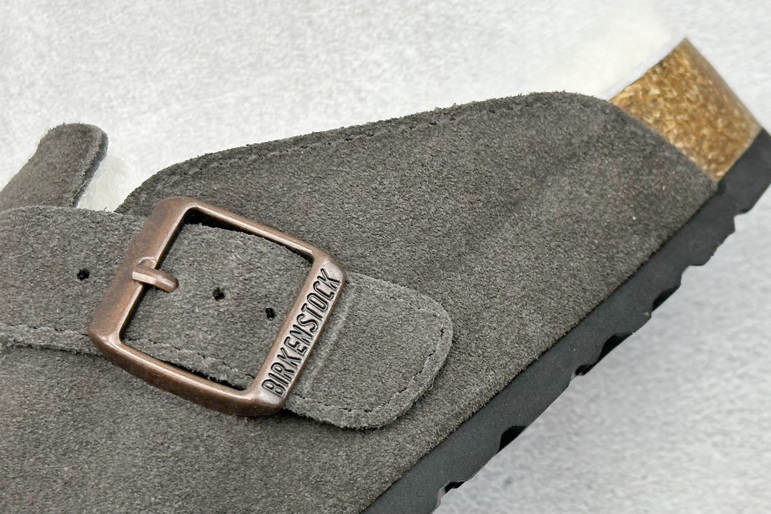 BK版 Birkenstock 博肯软木休闲鞋半拖牛皮绒山革毛毛系列