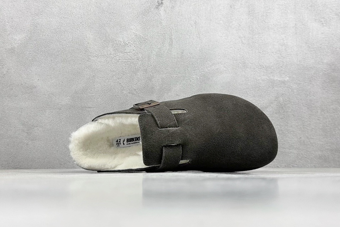 BK版 Birkenstock 博肯软木休闲鞋半拖牛皮绒山革毛毛系列