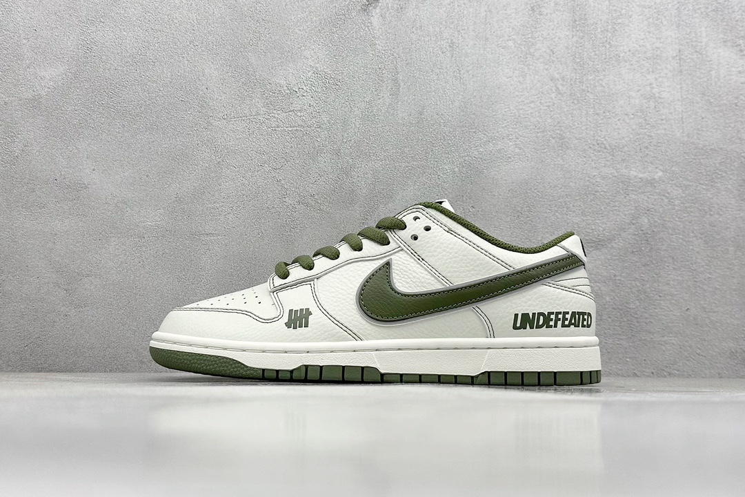 DK版 Nk SB Dunk Low x Undefeated 联名米绿 低帮休闲运动滑板板鞋 UN1697-633