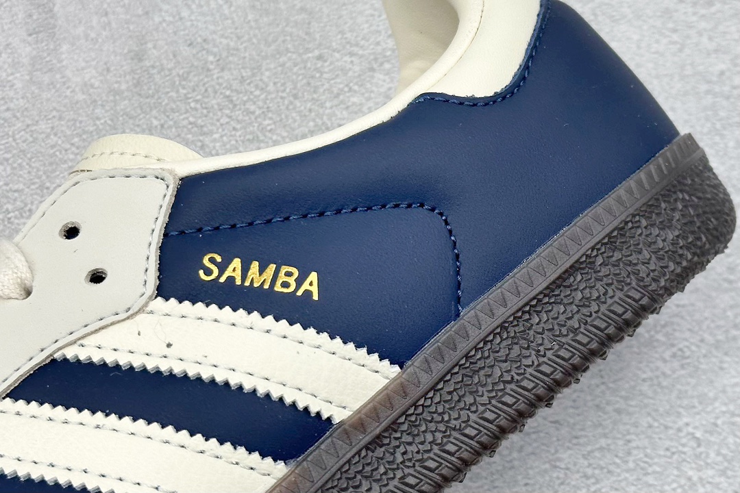 RS版 Adidas Samba OG 白蓝 复古桑巴板鞋 IG1968