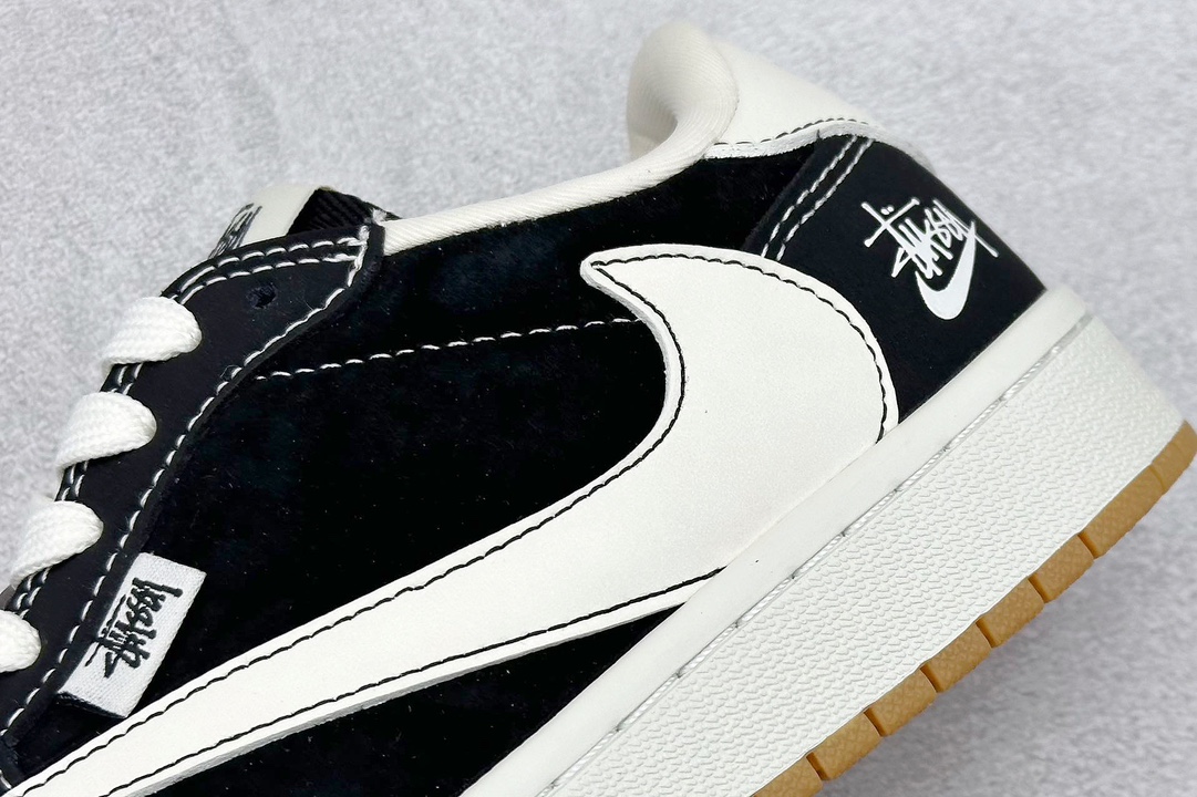 Fragment x Travis Scott x 斯图西 Air Jordan 1 Low 三方联名倒钩 JH6089-004