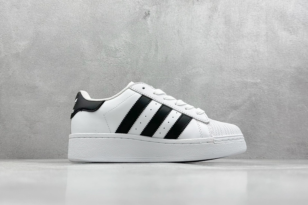 K8 Adidas Originals SUPERSTAR XLG 增高厚底 渠道正品订单 贝壳头经典小白板鞋 IF9995