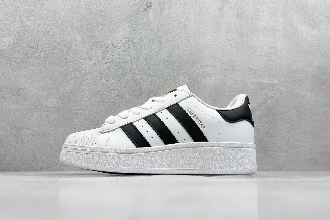 K8 Adidas Originals SUPERSTAR XLG 增高厚底 渠道正品订单 贝壳头经典小白板鞋 IF9995