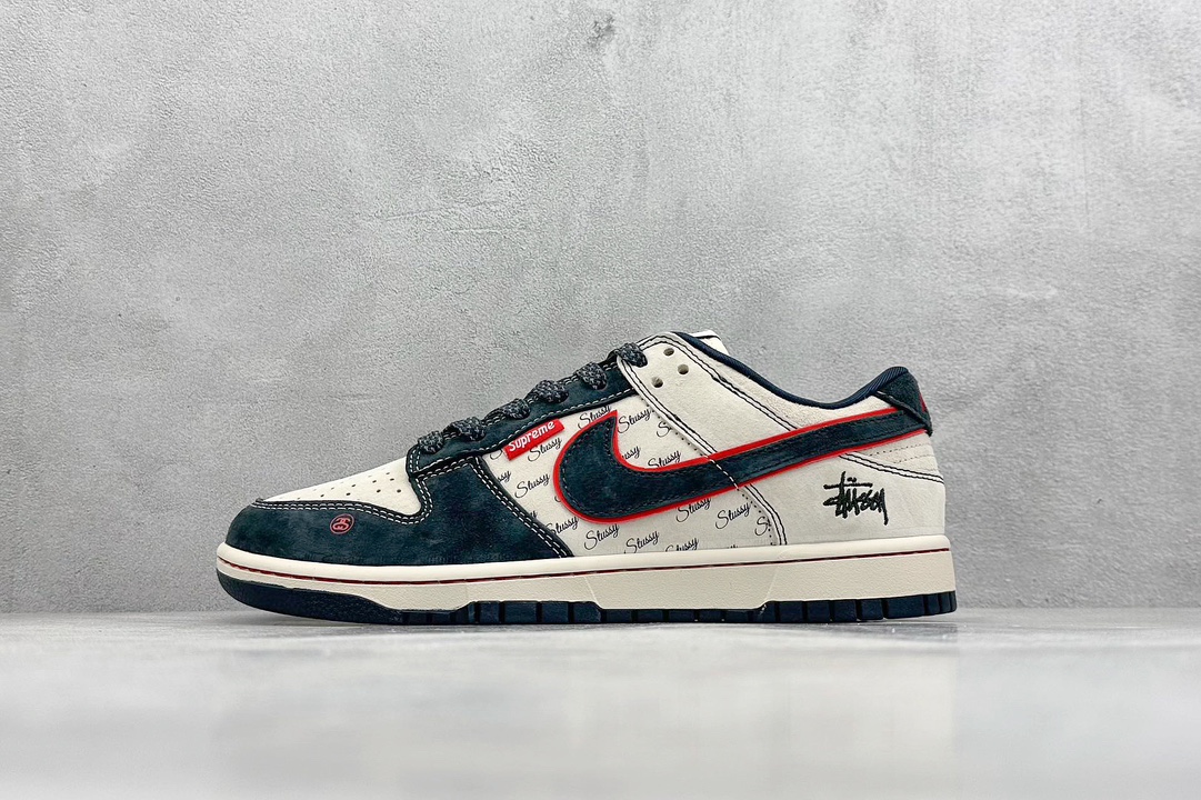 Nike SB Dunk Low x Stussy 灰深蓝满天星 DQ1098-520