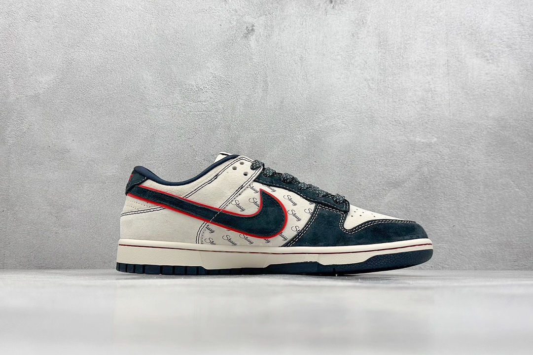 Nike SB Dunk Low x Stussy 灰深蓝满天星 DQ1098-520