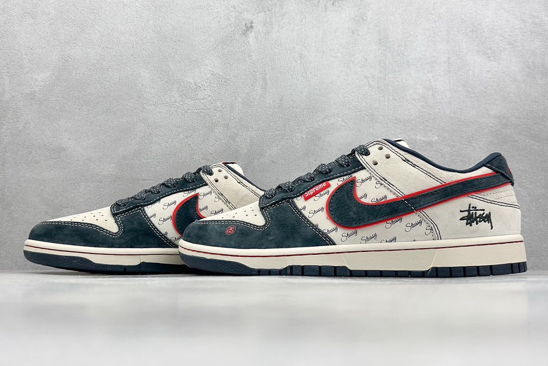 Nike SB Dunk Low x Stussy 灰深蓝满天星 DQ1098-520