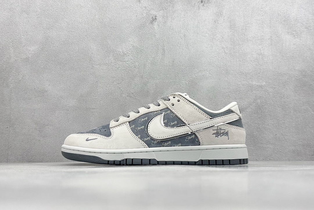 Nike SB Dunk Low x Stussy 灰蓝翻毛小钩满天星 XX2025-578