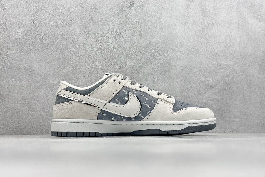 Nike SB Dunk Low x Stussy 灰蓝翻毛小钩满天星 XX2025-578