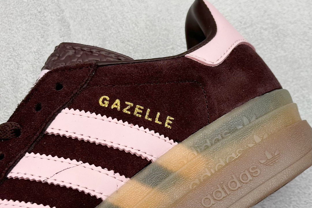 Xs版 Adidas 三叶草 GAZELLE BOLD W 复古怀旧风厚底增高运动板鞋 JI0326