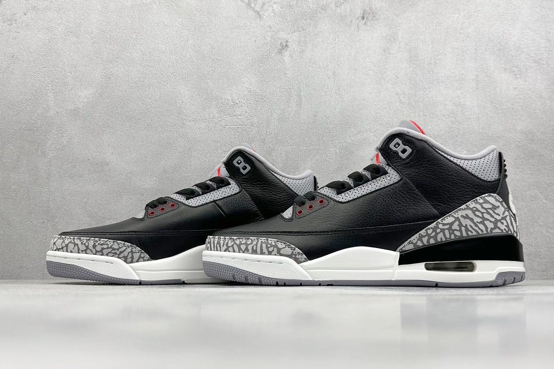 Og纯原 Jordan Air Jordan 3 OG ”Black Cement”黑色 DN3707-010