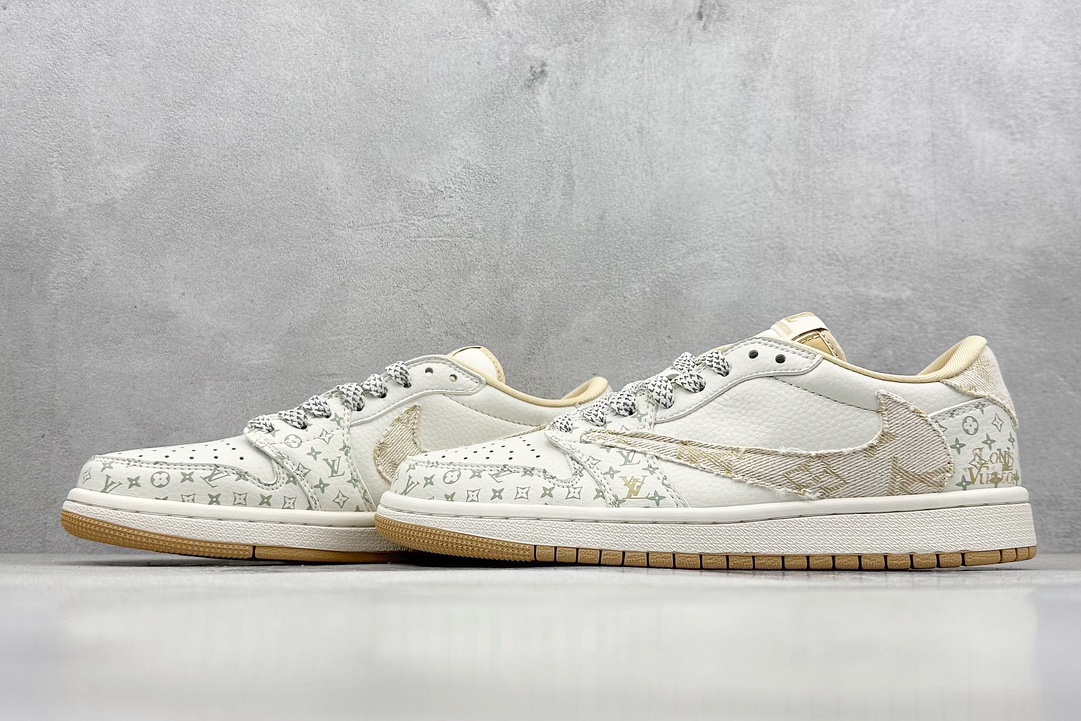 Air Jordan 1 Low 浅咖牛仔印花 SJ2068-006