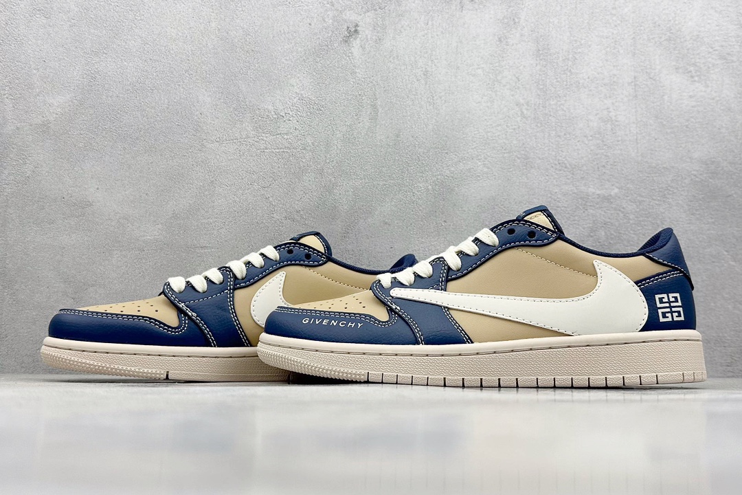 Fragment x Travis Scott x GIVENCH Air Jordan 1 Low 三方联名倒钩 QY0568-952