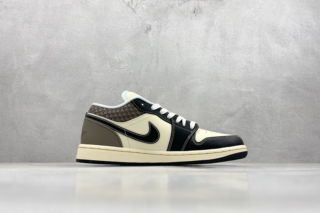 K版 Air Jordan 1 Low ”Coconut Milk Black” AJ1 乔1海岛风情 低帮文化篮球鞋 HQ3437-101