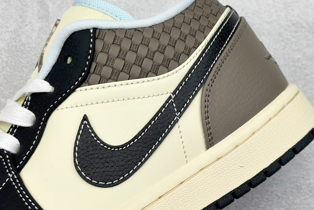 K版 Air Jordan 1 Low ”Coconut Milk Black” AJ1 乔1海岛风情 低帮文化篮球鞋 HQ3437-101