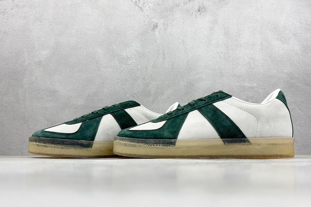 Adidas Originals x Ronnie Fieg x Clarks 8th St. BW Army ”Vitality” 绿白桑巴舞街头系列德训运动板鞋 ID7288