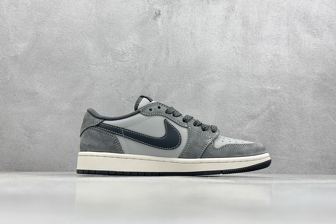 Fragment x Travis Scott x 斯图西 Air Jordan 1 Low 三方联名倒钩 SJ2068-120