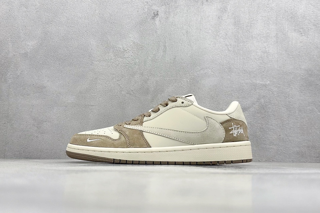 Fragment x Travis Scott x 斯图西 Air Jordan 1 Low 三方联名倒钩 JH6089-001