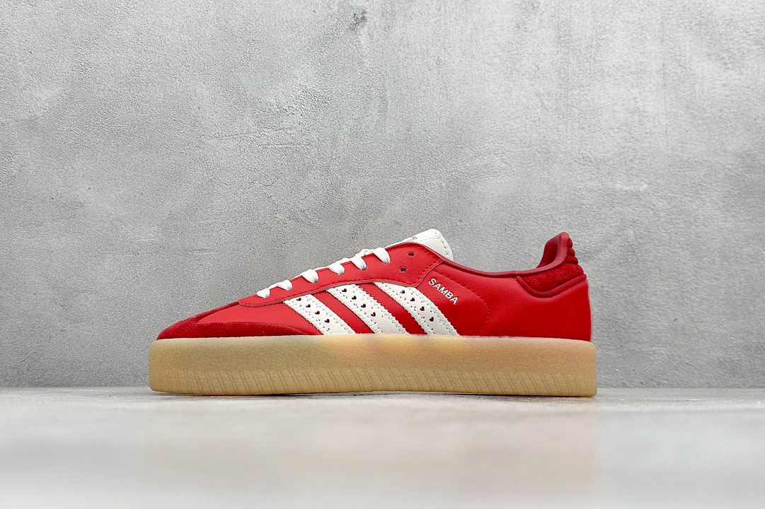 R版 Adidas三叶草SAMBA W 厚底休闲板鞋 JI8858