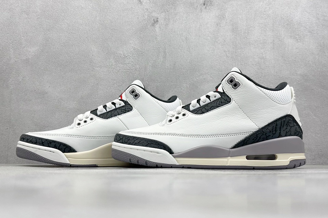 LW版 Air Jordan 3 Retro 灰水泥 CT8532-106