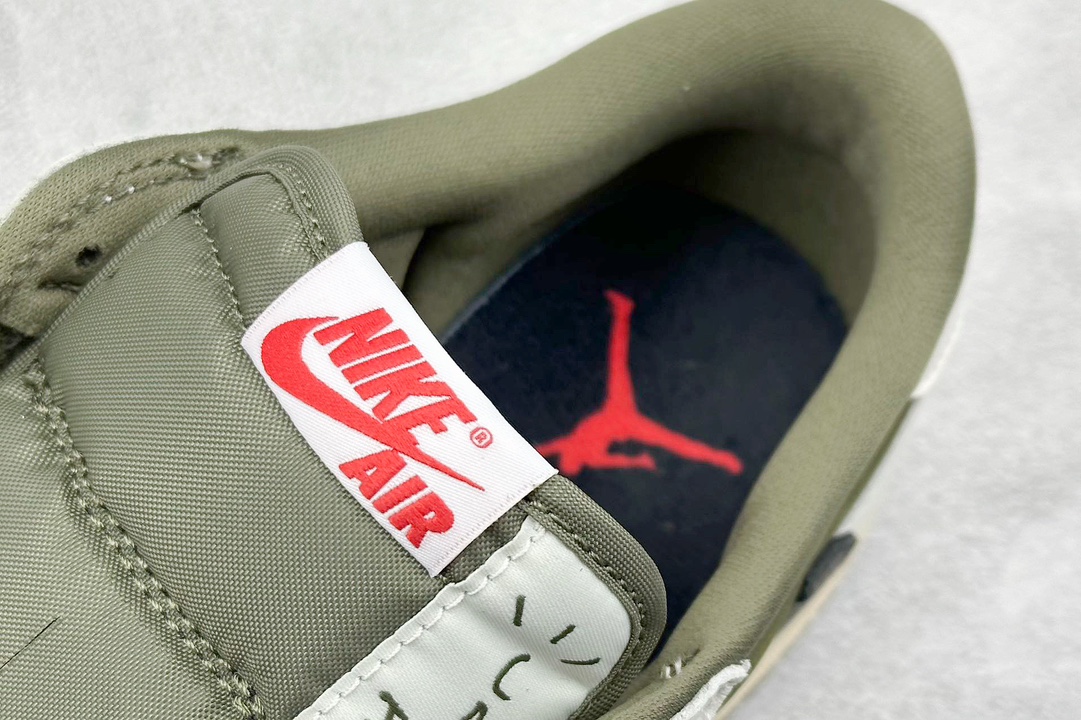 LJ渠道 Travis Scott x Jordan Air Jordan 1 Low OG ”MediumOlive” 米绿 DM7866-200