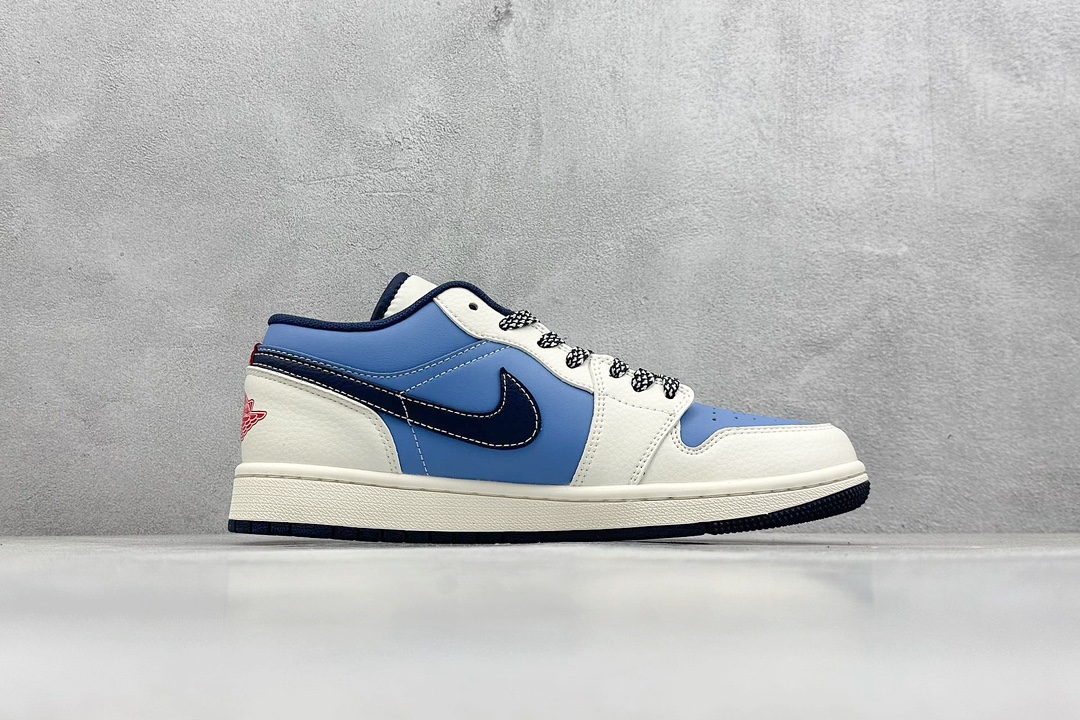 A Air Jordan 1 Retro Low x Supreme 白蓝小钩满天星 XX2410-010