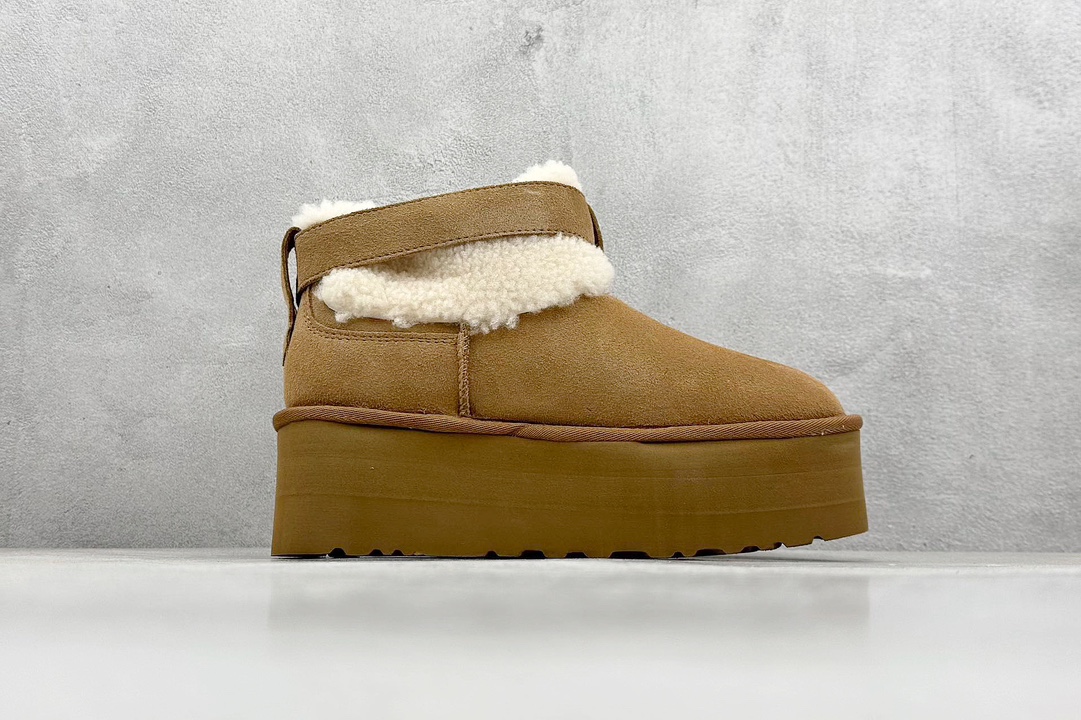 UGG 圆头搭扣 3.5cm厚底 雪地靴女款 1144041