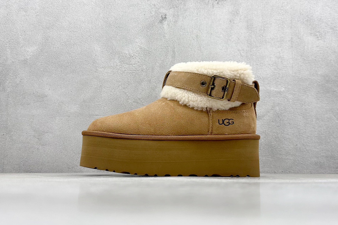 UGG 圆头搭扣 3.5cm厚底 雪地靴女款 1144041