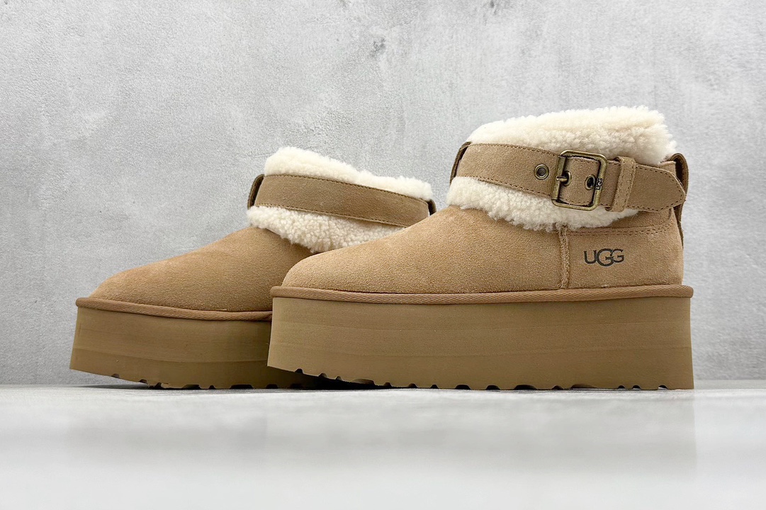 UGG 圆头搭扣 3.5cm厚底 雪地靴女款 1144041