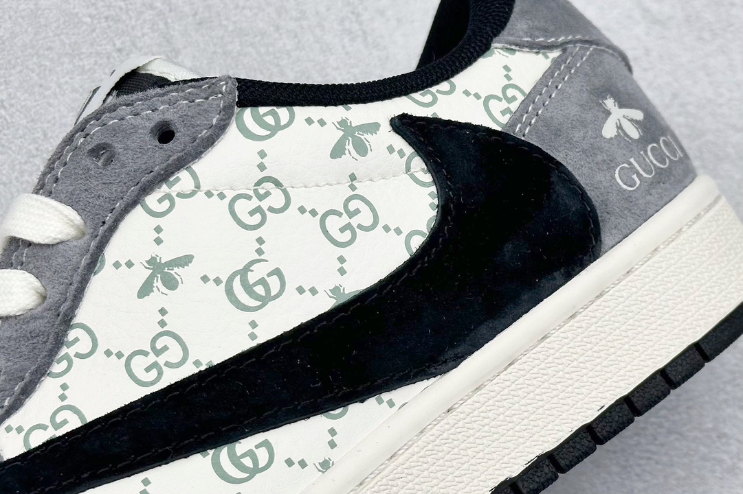 Fragment x Travis Scott x Gucci Air Jordan 1 Low 三方联名倒钩 SJ2068-137