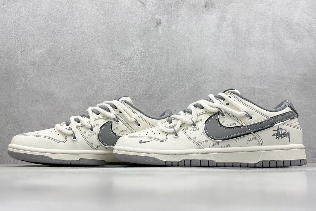 Nike SB Dunk Low x Stussy 米灰小钩绑带 SJ2068-310