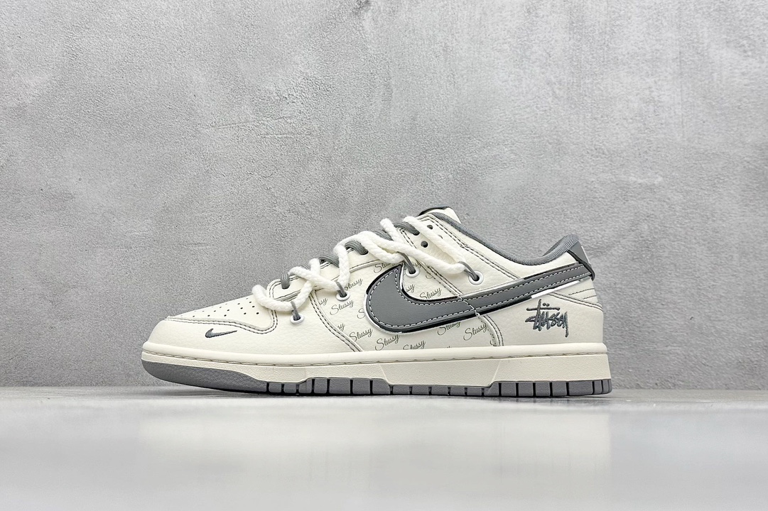 Nike SB Dunk Low x Stussy 米灰小钩绑带 SJ2068-310