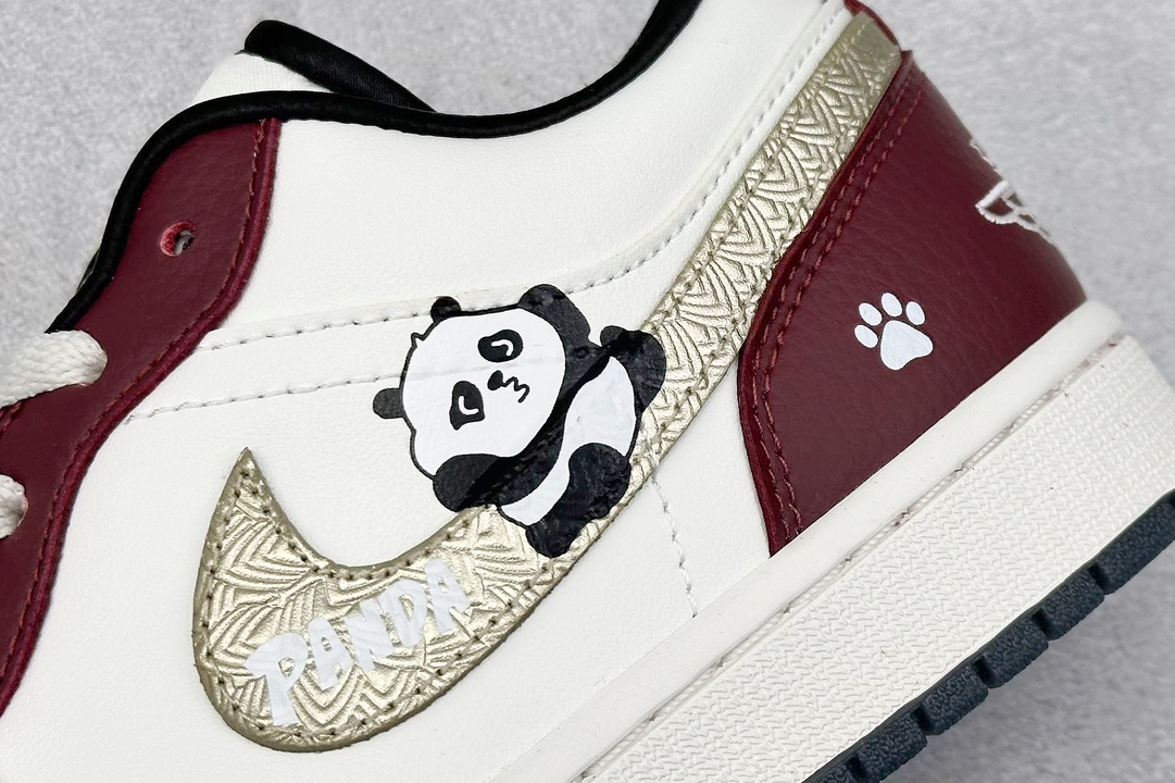 Jordan Air Jordan 1 ”嘟嘴熊猫” 星之禾 特殊手绘 FJ5735-100