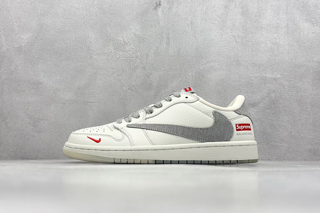 Air Jordan 1 Low OG ”高端定制” Sup米白灰牛仔倒钩 JH6088-705