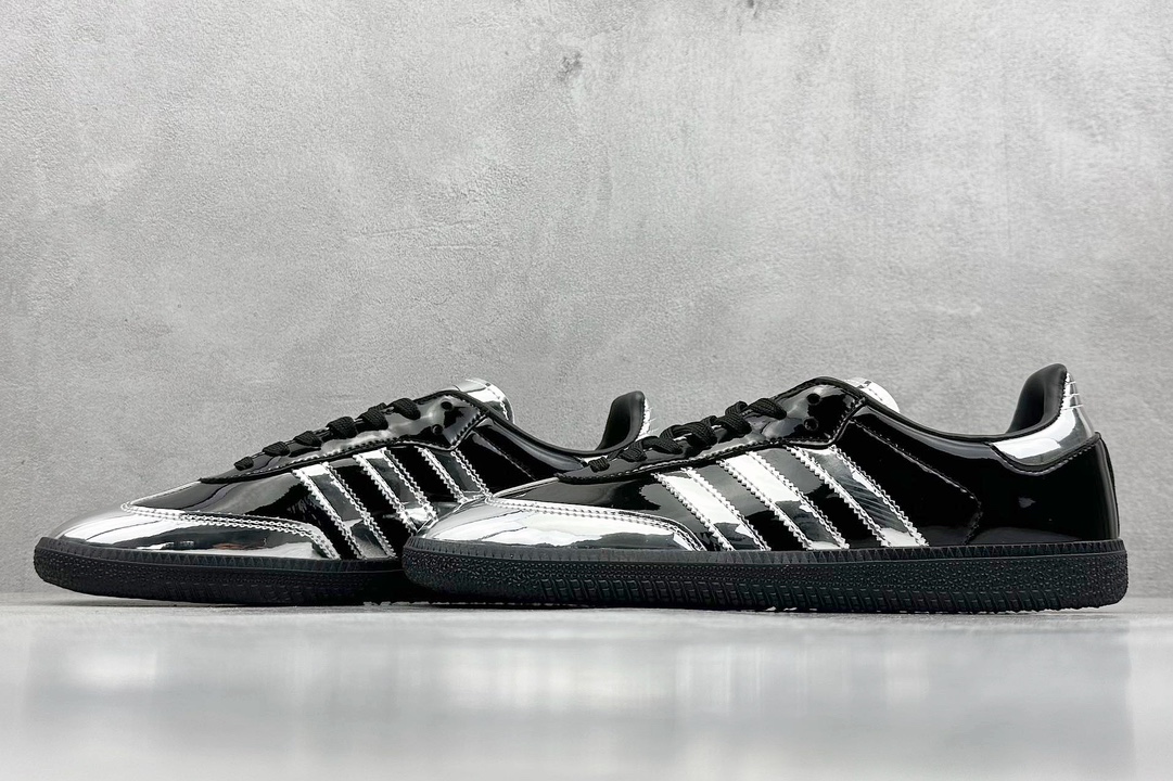 R版 atmos x adidas originals Samba “Tuxedo”黑银色 IH3364