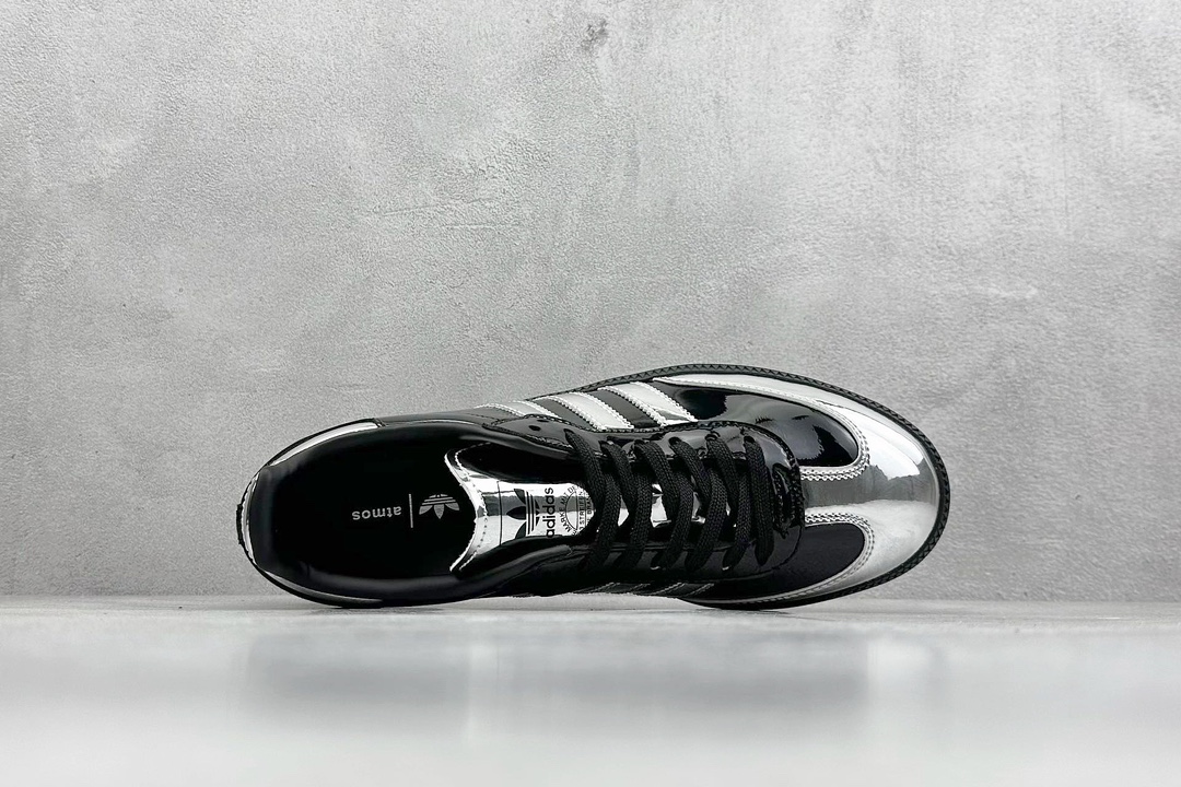 R版 atmos x adidas originals Samba “Tuxedo”黑银色 IH3364