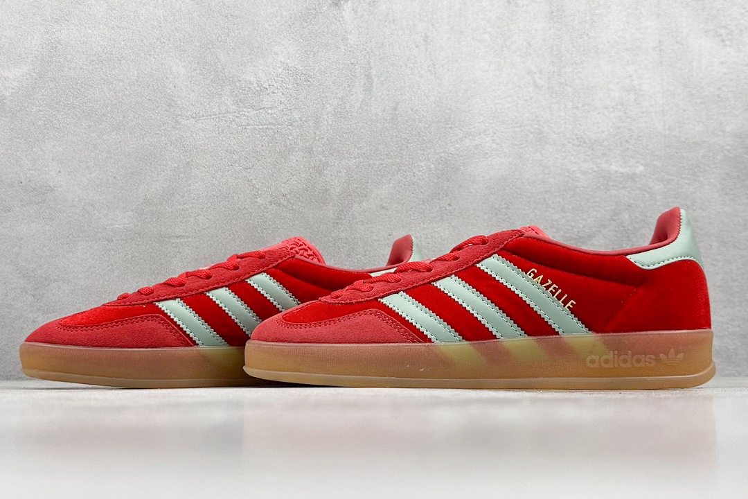 S2 adidas Originals Gazelle INdoor 三叶草休闲防滑耐磨低帮板鞋 IG6786