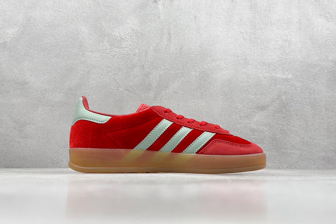 S2 adidas Originals Gazelle INdoor 三叶草休闲防滑耐磨低帮板鞋 IG6786