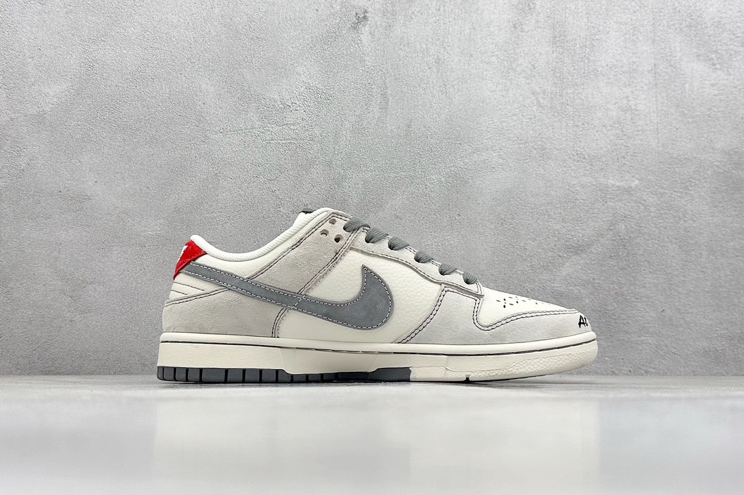 Nike SB Dunk Low x Supreme x Stussy 米灰红双小钩 MM1089-033