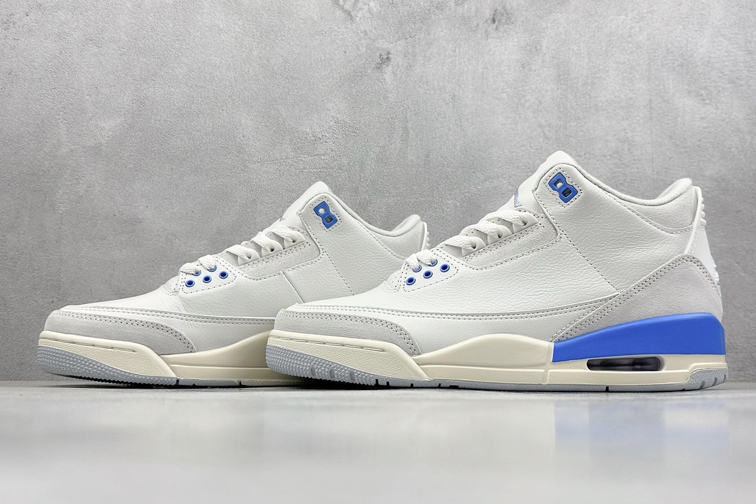 F版 Air Jordan AJ3 Retro 白蓝 CT8532-101