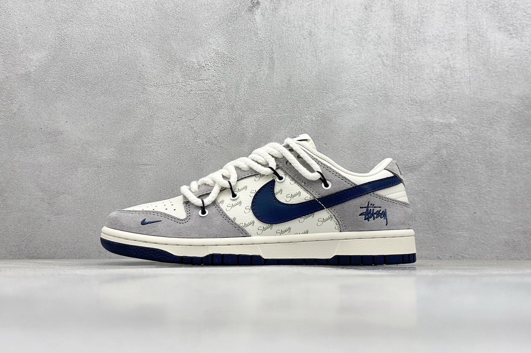 Nike SB Dunk Low x Stussy 米蓝小钩双绑带 SJ2068-296