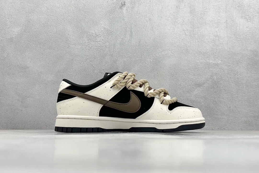 YC版 Nk Dunk Low TMS 小小熊猫 多巴胺摩卡 中国风泼墨做旧解构 低帮休闲板鞋 DD1391-100