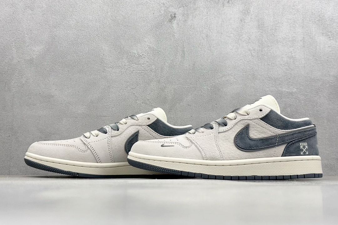 Air Jordan 1 Retro Low x OFF-WHITE 白灰小钩   DM9188-002