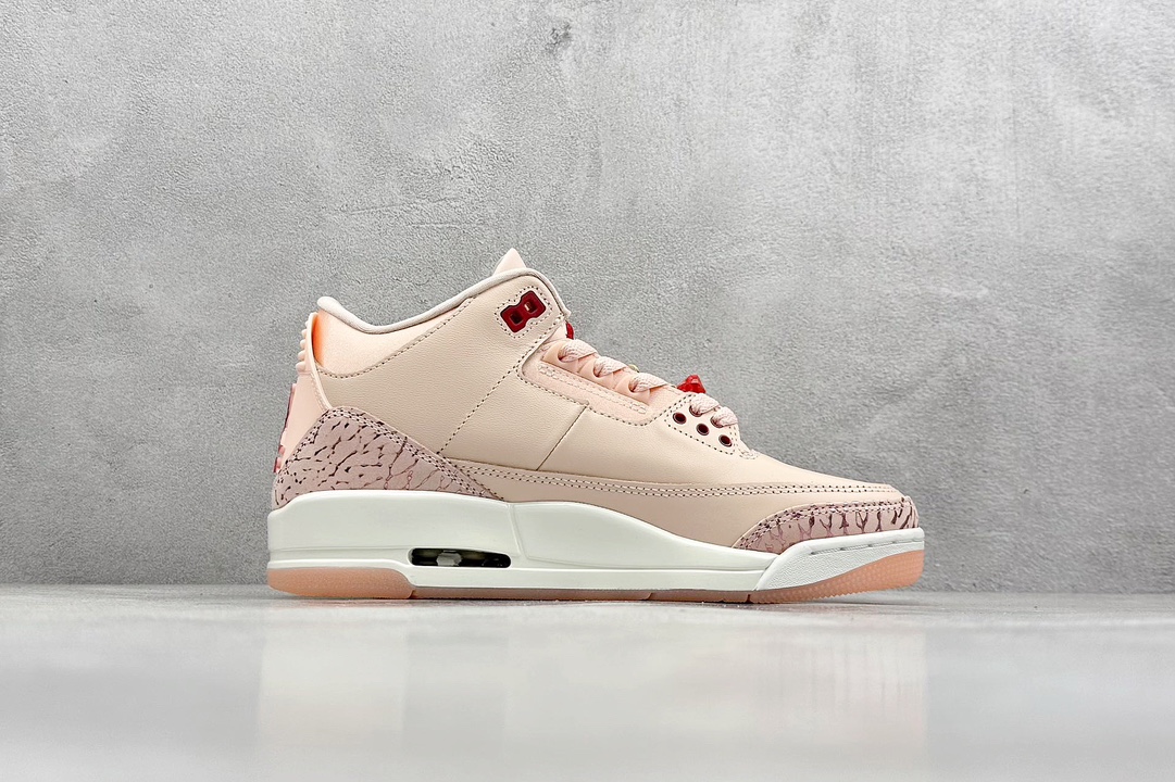 Og纯原 Jordan Air Jordan 3 “Dusted Clay”情人节 淡粉色  HJ0178-600