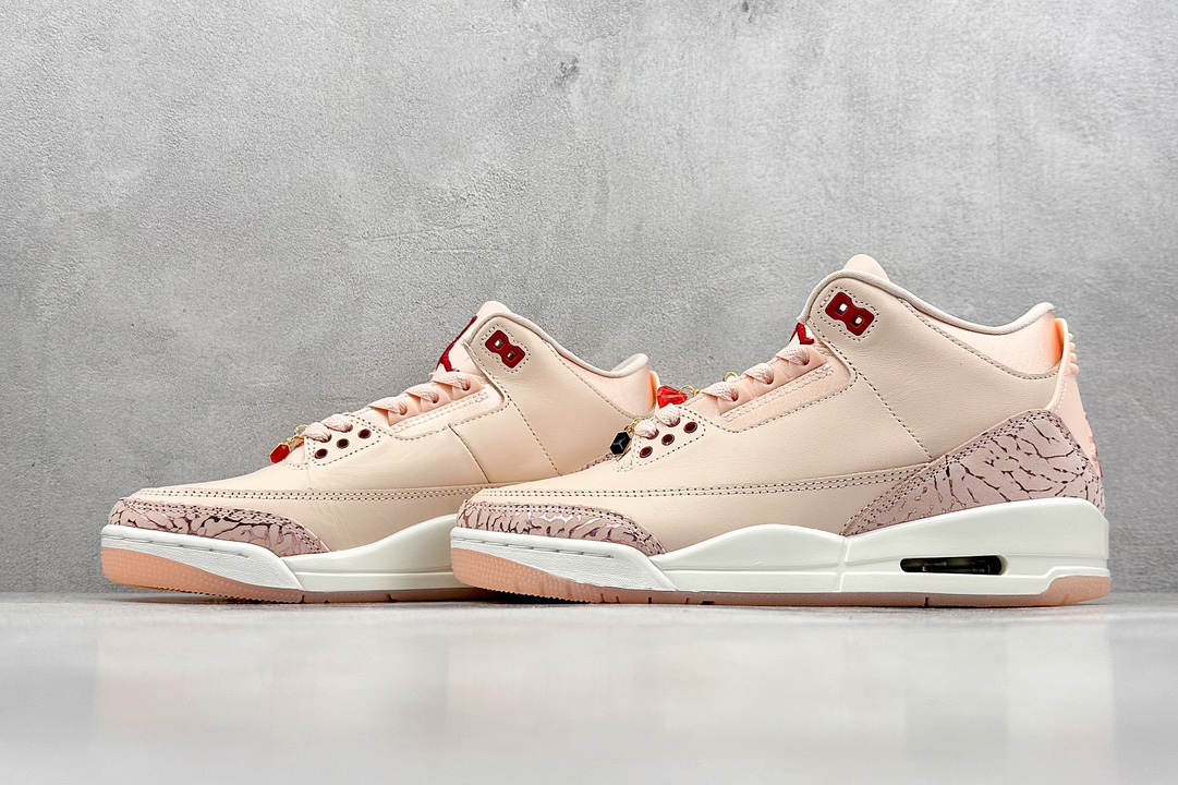 Og纯原 Jordan Air Jordan 3 “Dusted Clay”情人节 淡粉色  HJ0178-600