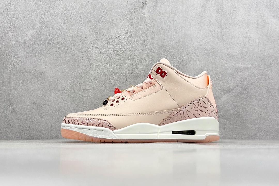 Og纯原 Jordan Air Jordan 3 “Dusted Clay”情人节 淡粉色  HJ0178-600