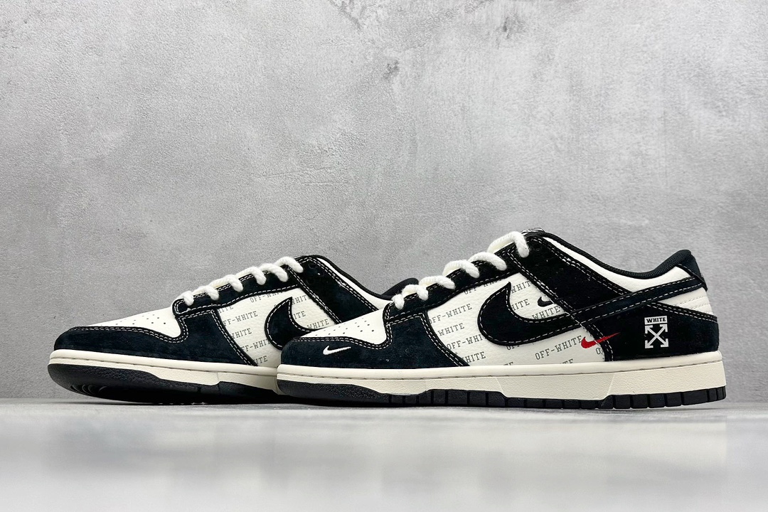 Nike SB Dunk Low x OFF-WHITE 白黑三小钩麻绳鞋带  YX5066-211